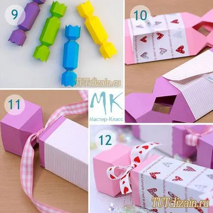 Ajándékdoboz formájában cukorka kezével - a tervezés - dekoráció saját kezűleg (amelynek) Ajándékdoboz formájában cukorka kezével - a tervezés - dekor saját kezűleg