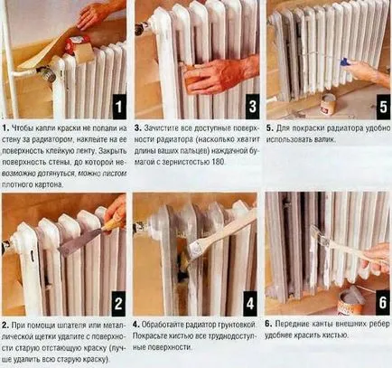 Festés fűtési csövek, valamint, hogy milyen színű, milyen festékkel festeni a megfelelő cső, fotó és videó