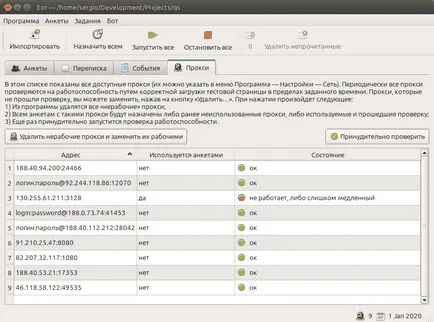 Proxy a bot, és a bot egy ingyenes program csalás VKontakte, Instagram és osztálytársak