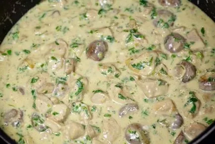 Receptek Csirke mártás - 4 legjobb recept egy fotó