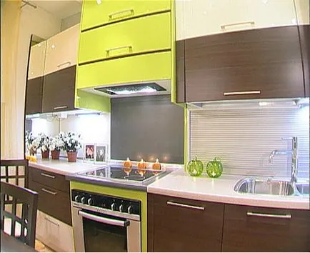 Felújított konyha video oktatás befejező saját kezét, modern belsőépítészeti projektek,