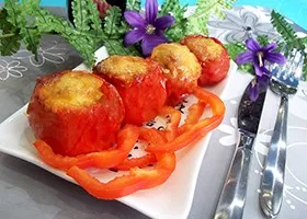 Recept sült paradicsommal töltött hús