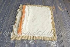 Rolls nélkül nori otthon, a recept egy fotó (uborka) Rolls nélkül nori otthon, a recept egy fotó