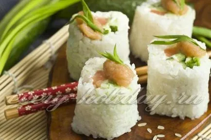 Rolls nélkül nori otthon, a recept egy fotó (kaviár) Rolls nélkül nori otthon, a recept egy fotó