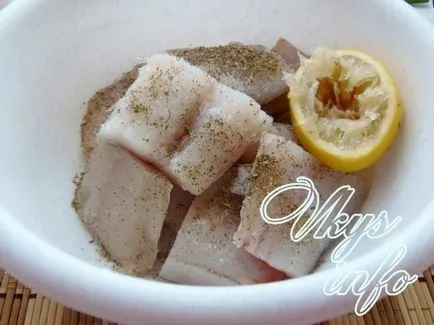 Hal a tésztát egy lépésről lépésre recept fotók
