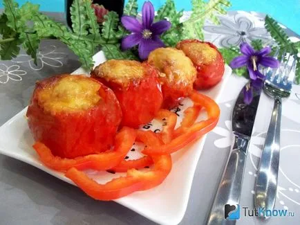 Recept sült paradicsommal töltött hús