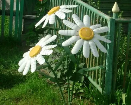 Daisy műanyag palackok lépésről lépésre, és a mester osztály képek és videó