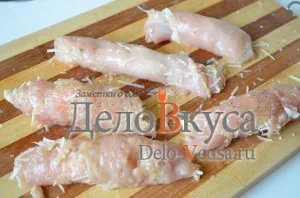 Tekercs csirke bacon