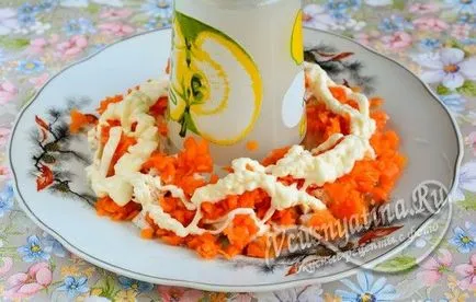 Saláta - gránát karkötő - csirke recept gombával, sajttal és aszalt szilvával (gombák) Saláta - gránát karkötő - csirke recept gombával, sajttal és aszalt szilvával