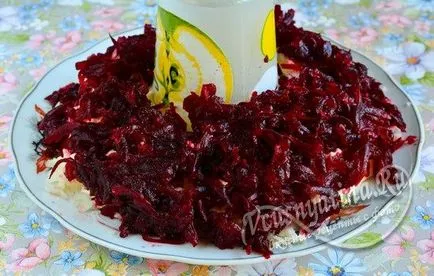Saláta - gránát karkötő - csirke recept gombával, sajttal és aszalt szilvával (gránátalma) Saláta - gránát karkötő - csirke recept gombával, sajttal és aszalt szilvával
