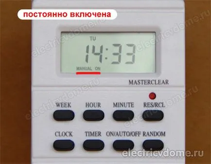 Socket időzítő hét