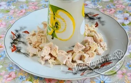 Saláta - gránát karkötő - csirke recept gombával, sajttal és aszalt szilvával (karkötő) Saláta - gránát karkötő - csirke recept gombával, sajttal és aszalt szilvával