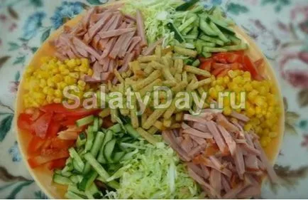 Saláta kecske a kertben - a napi fogyasztás recept fotókkal és videó