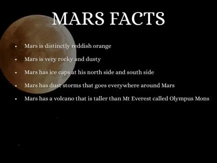 A legérdekesebb tények Mars