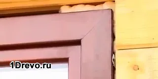 Független telepítése műanyag ablakok egy fából készült ház