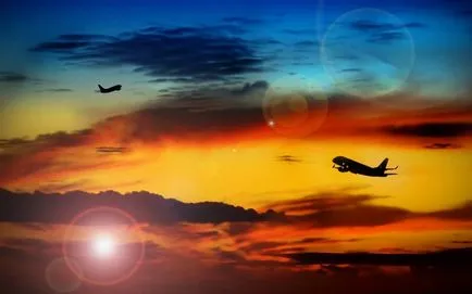 Plane az égen fotó