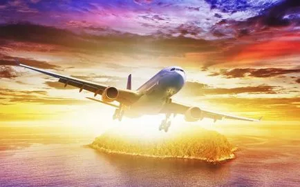 Plane az égen fotó