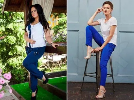 Abból, amit viselni női kék nadrág 35 képek egy fotó