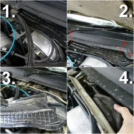 Self kabin szűrő csere Daewoo NEXIA utasításokat fotókkal