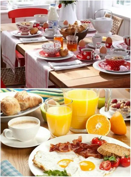 Étkészlet az otthoni - fotók, szabályok, tippek