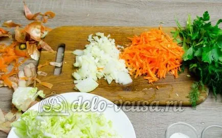 Káposztaleves friss káposzta, hogyan kell főzni - lépésről lépésre recept fotók