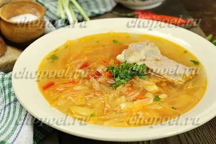 Káposztaleves friss káposzta lépésről lépésre recept fotók (recept) Káposztaleves friss káposzta lépésről lépésre recept fotók
