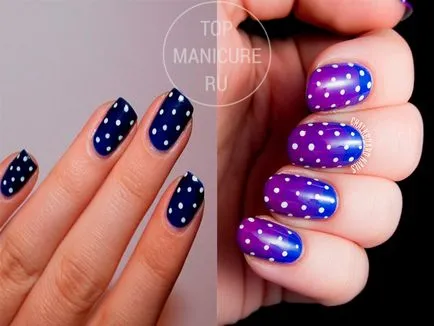 Blue manikűr - 98 kép bájos minták
