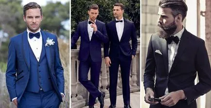 Szmoking egy esküvő - fotó 2017 divat modellek és tartozékok (suit) Szmoking egy esküvő - fotó 2017 divat modellek és tartozékok