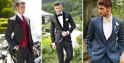 Szmoking egy esküvő - fotó 2017 divat modellek és tartozékok (a modell) Szmoking egy esküvő - fotó 2017 divat modellek és tartozékok