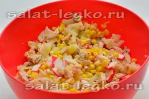 Rák saláta burgonyával