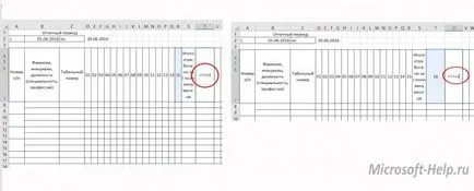 Elkészítjük munkaidő excel - segít Word és az Excel