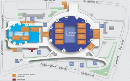 Olympic Sports Complex, Moszkva, címét, helyét térképen, és diagram (Moszkva) Olympic Sports Complex, Moszkva, címét, helyét térkép és diagram
