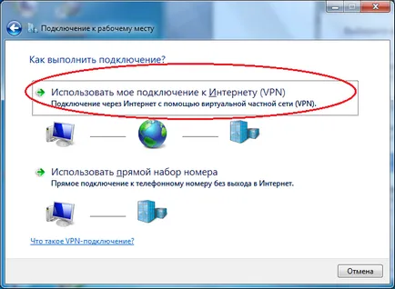 Létrehozása vpn-csatlakozás