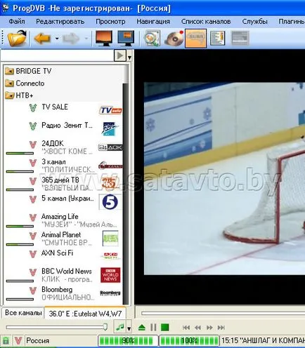Műholdas TV Fehéroroszország és Magyarország - beállítás ProgDVB programot