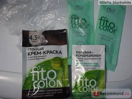 Ellenálló krém hajszín ammónia nélkül fito szagtalan - „a kísérlet 66 rubel))) (haj) Ellenálló krém haj színe fito ammónia nélkül, szagtalan - „a kísérlet 66 rubel)))
