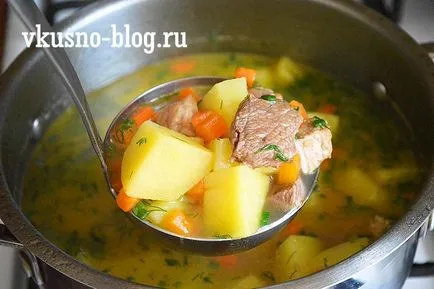 Burgonya leves, hús recept
