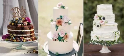 Esküvői torta virágok - dekorációs lehetőségek fényképpel (dekoráció) Esküvői torta virágok - lehetőség dekorációk és dísztárgyak fotókkal