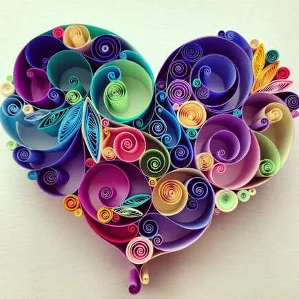 Esküvői kártyák a kezüket és a scrapbooking Quilling (esküvő) Esküvői kártyák a kezüket és a scrapbooking Quilling