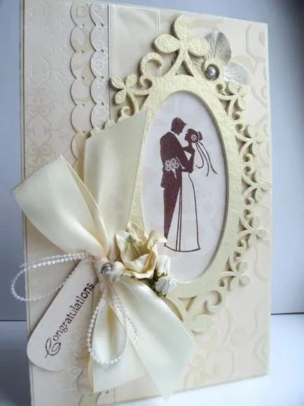 Esküvői kártyák a kezüket és a scrapbooking Quilling (esküvő) Esküvői kártyák a kezüket és a scrapbooking Quilling