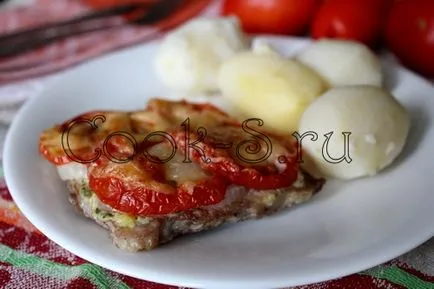 Sertés sült paradicsom - egy lépésről lépésre recept fotókkal, húsételek (húsételek) Sertés sült paradicsom - egy lépésről lépésre recept fotókkal, húsételek