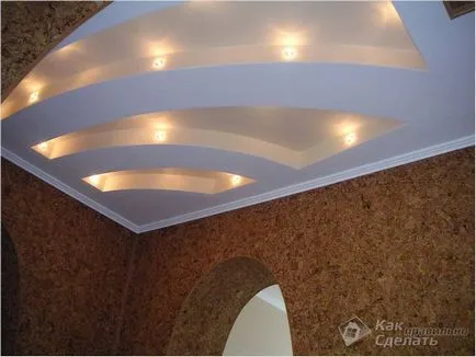 LED-es világítás mennyezeti kezét -, hogyan lehet a mennyezetre megvilágítás (plafon) LED-es világítás mennyezeti kezét -, hogyan lehet a mennyezet megvilágítás
