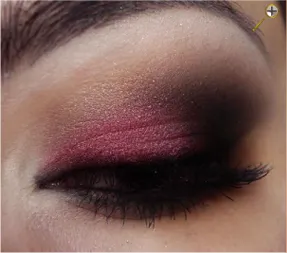 Sötét árnyalatú hajszín, festék, haj, smink barnák, lookcolor