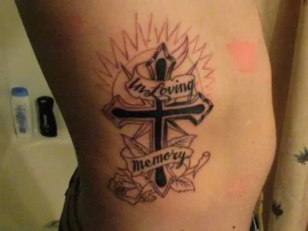 Tattoo kereszt szabadságvesztés érték nyelvén bűnügyi tetoválás (börtön) Tattoo kereszt szabadságvesztés érték nyelvén bűnügyi tetoválás