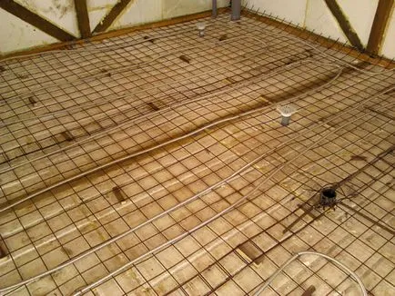Fűtött padló a fürdőben a kezét, hogyan lehet a víz és az elektromos padlófűtés a fürdőben, kézikönyv (elektromos) Fűtött padló a fürdőben a kezét, hogyan lehet a víz és az elektromos padlófűtés a fürdőben, a használati