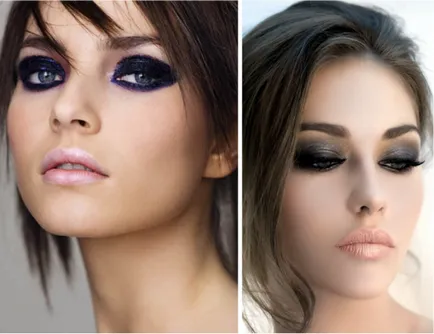Sötét árnyalatú hajszín, festék, haj, smink barnák, lookcolor