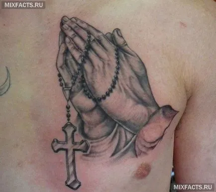Tattoo kereszt érték és miniatűrök (érték) Kereszt tetoválás jelentését és vázlatok