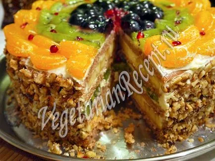 Torta gyümölcs - gyümölcs paradicsom - (recept fotó)