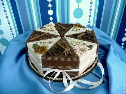 Cake kartonból saját kezűleg, tekintettel a méret a sablon, a mester osztályt fotók és videó tanulságok