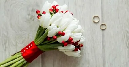 Esküvői csokor tulipán Esküvői csokor tulipán