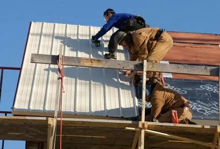 Telepítése a tető hullámkarton saját kezűleg